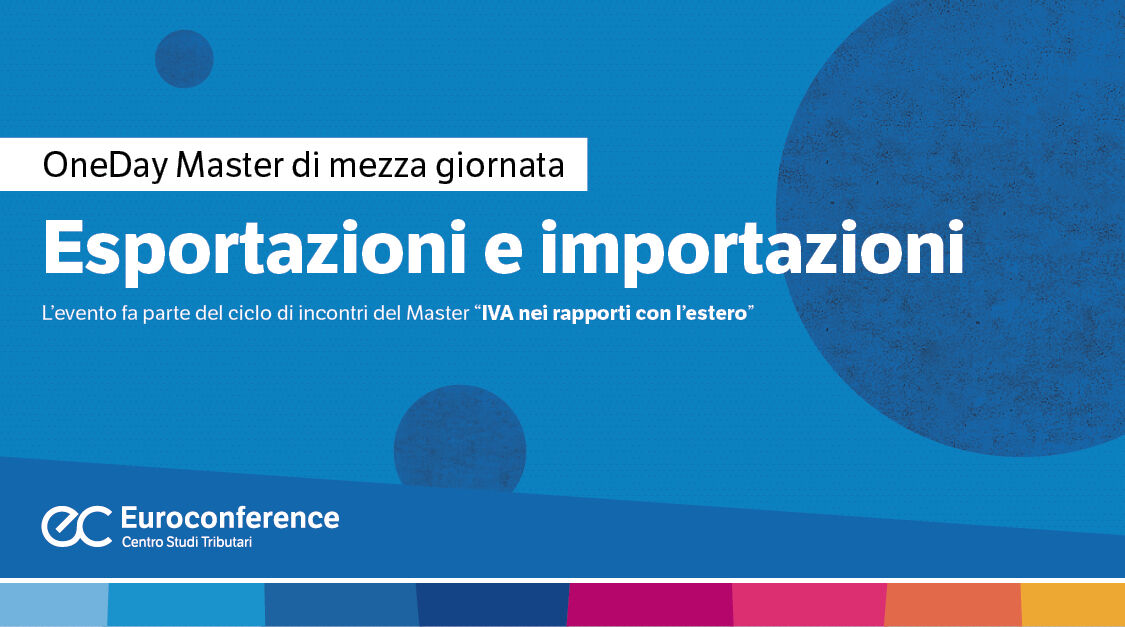 Immagine Esportazioni e importazioni | Euroconference